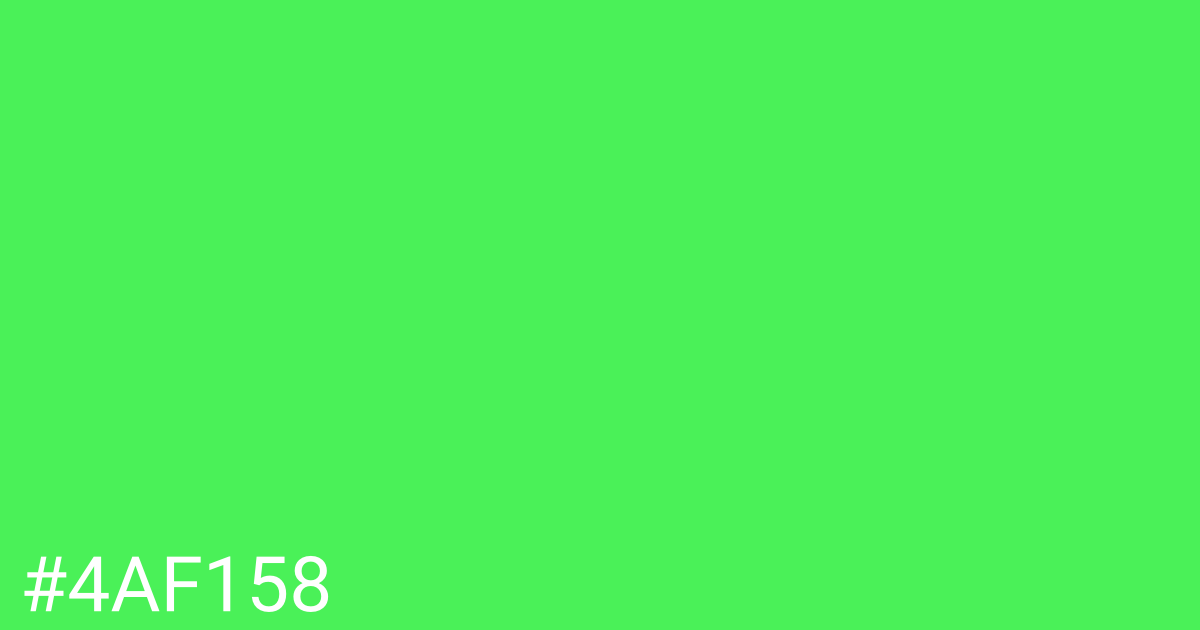 Hex color #4af158 graphic