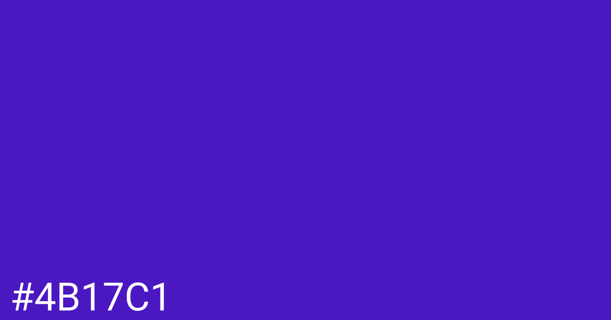 Hex color #4b17c1 graphic