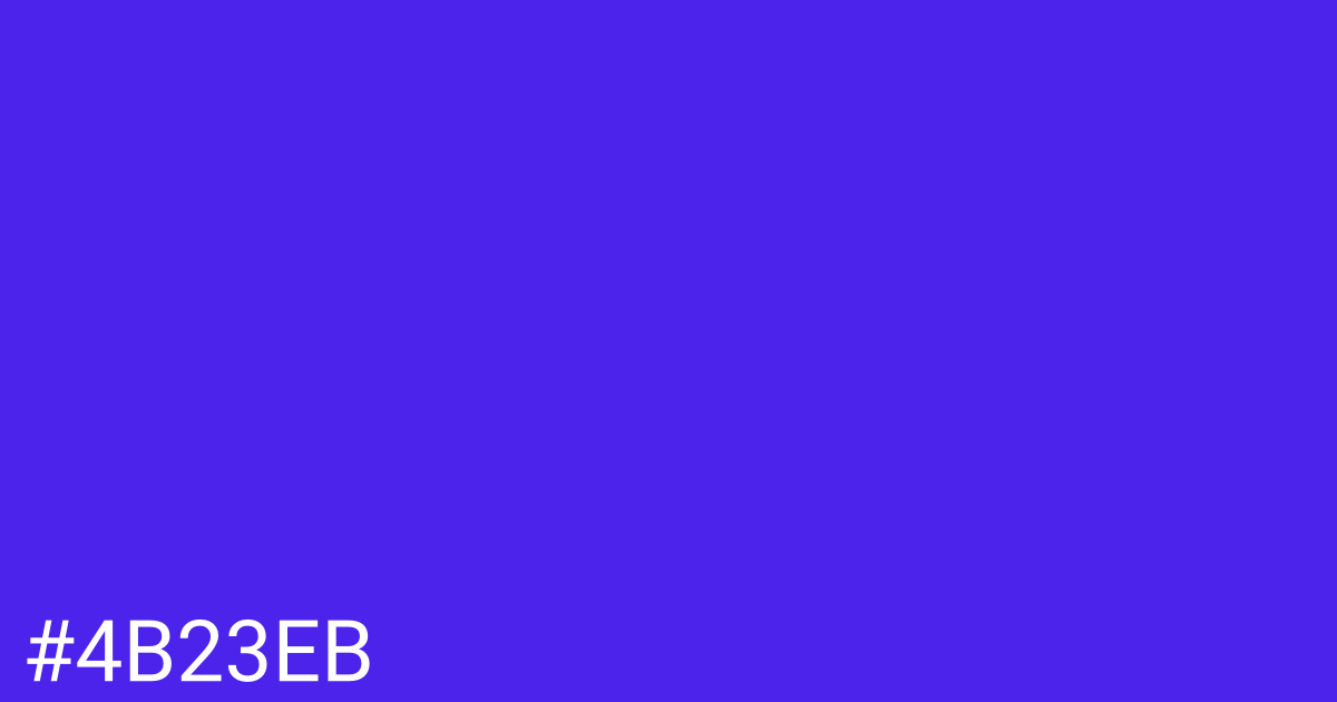 Hex color #4b23eb graphic
