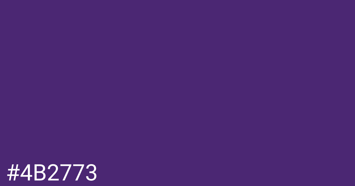 Hex color #4b2773 graphic