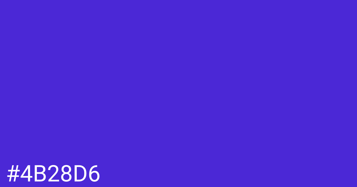 Hex color #4b28d6 graphic