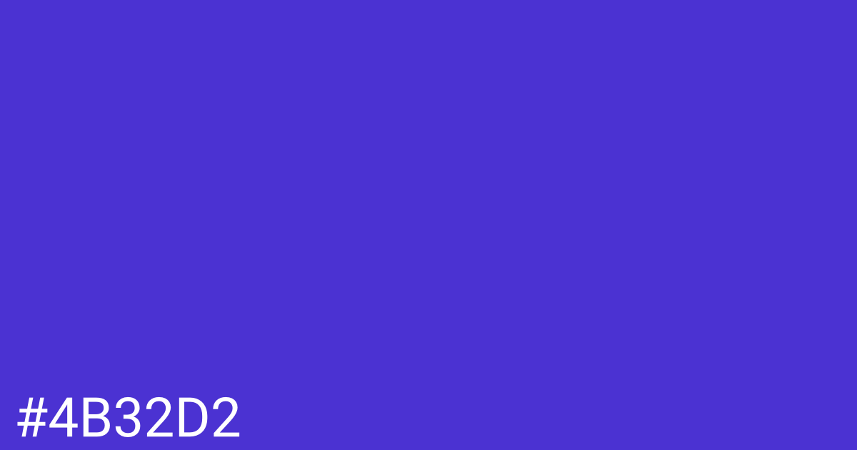 Hex color #4b32d2 graphic