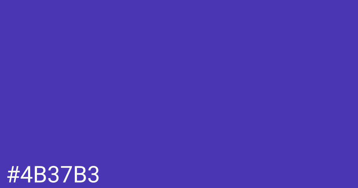 Hex color #4b37b3 graphic