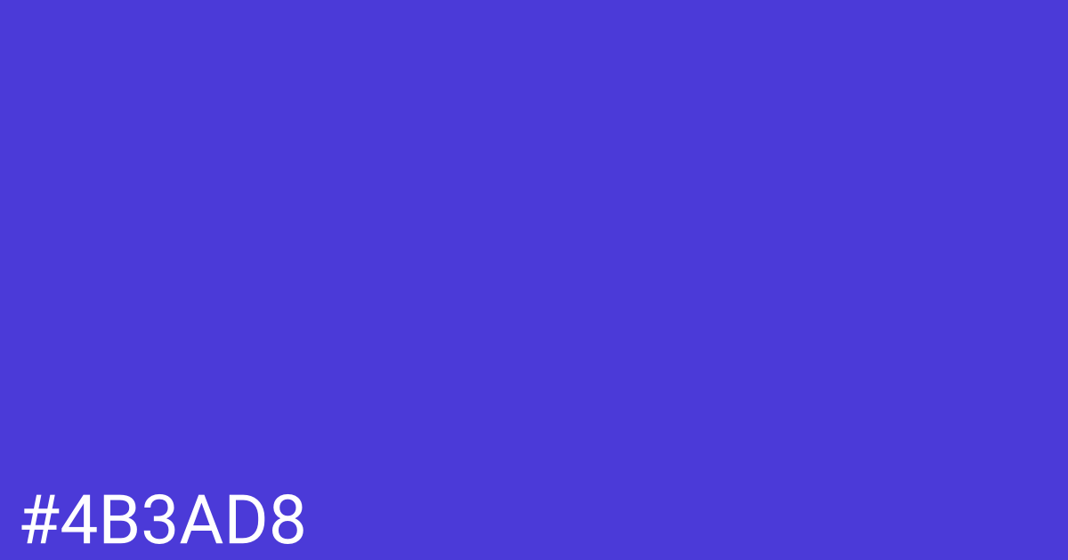 Hex color #4b3ad8 graphic
