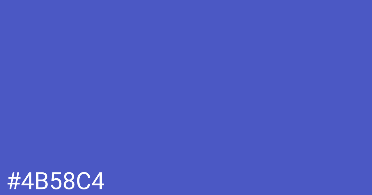 Hex color #4b58c4 graphic