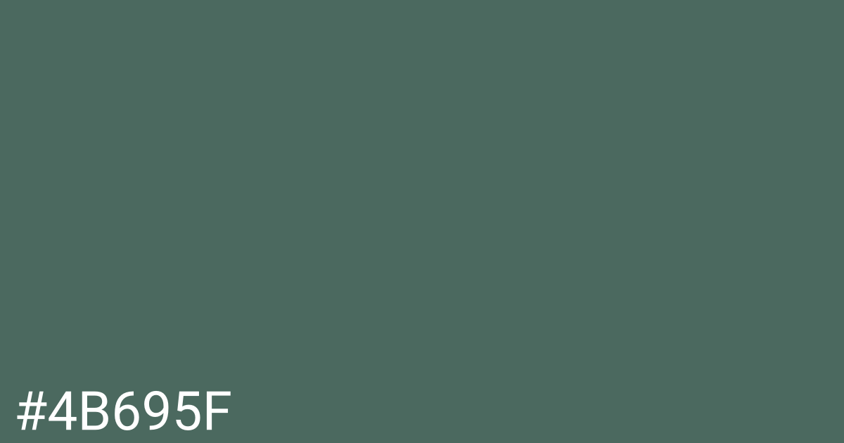 Hex color #4b695f graphic