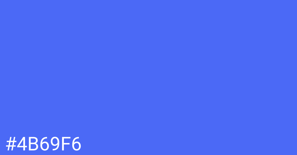 Hex color #4b69f6 graphic