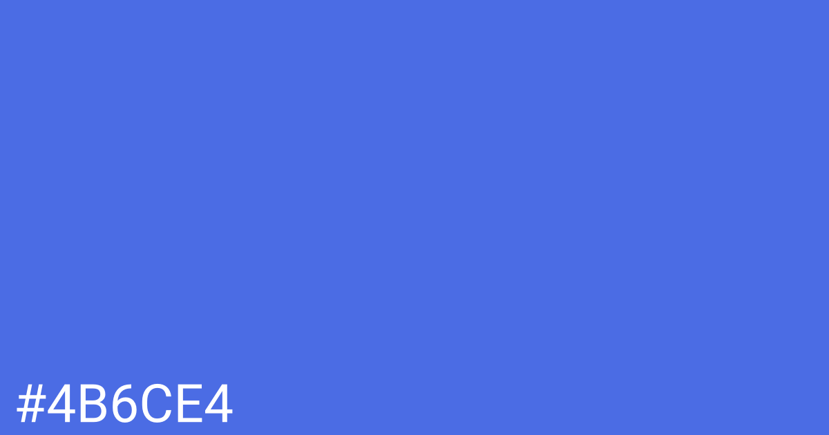Hex color #4b6ce4 graphic