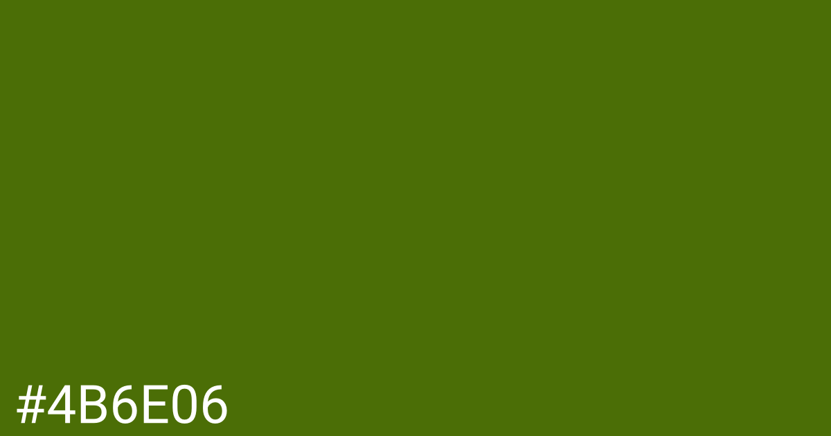 Hex color #4b6e06 graphic