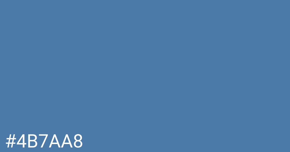 Hex color #4b7aa8 graphic