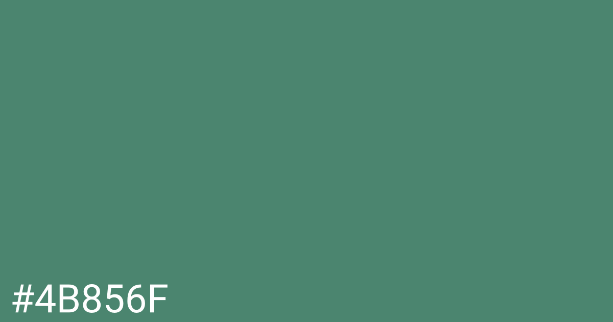 Hex color #4b856f graphic