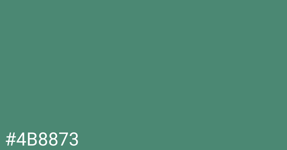 Hex color #4b8873 graphic