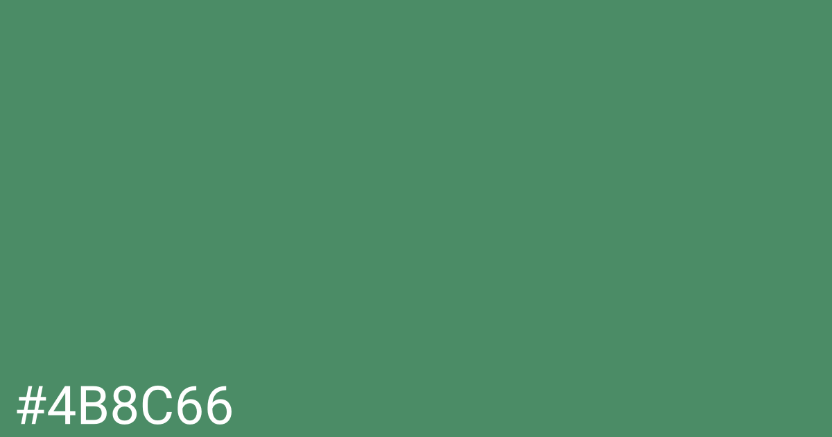 Hex color #4b8c66 graphic