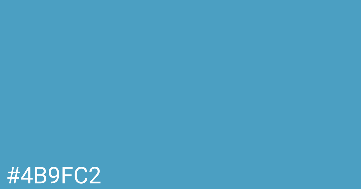 Hex color #4b9fc2 graphic