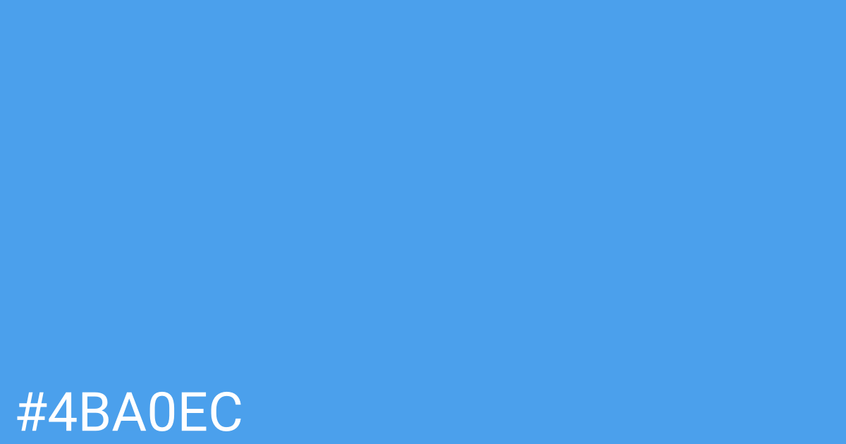Hex color #4ba0ec graphic