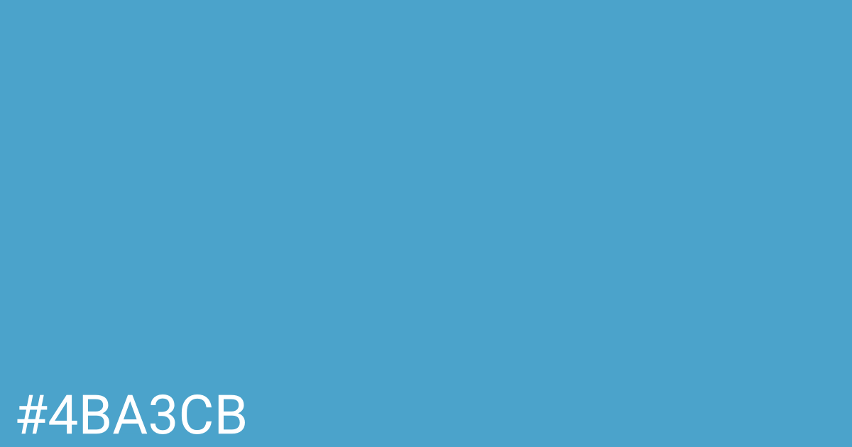 Hex color #4ba3cb graphic