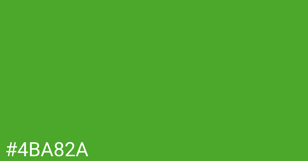 Hex color #4ba82a graphic