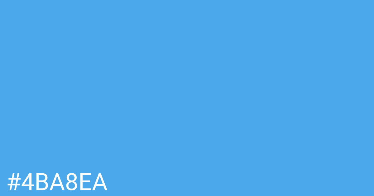 Hex color #4ba8ea graphic