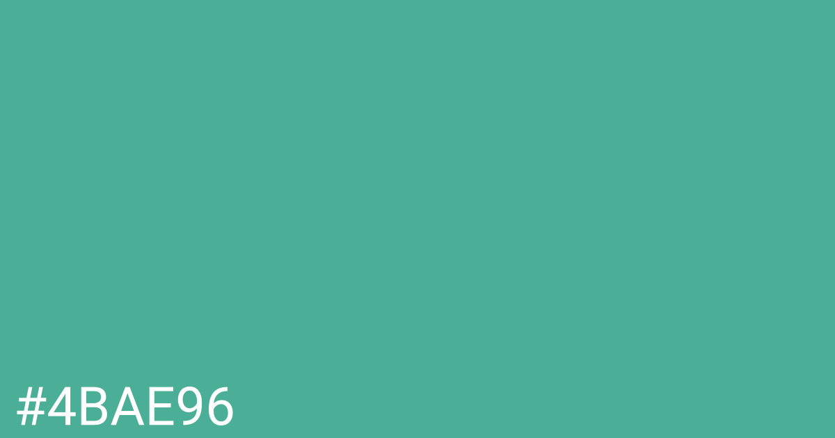 Hex color #4bae96 graphic