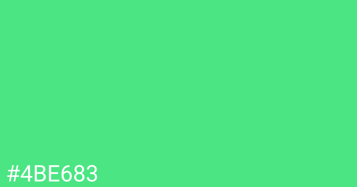 Hex color #4be683 graphic