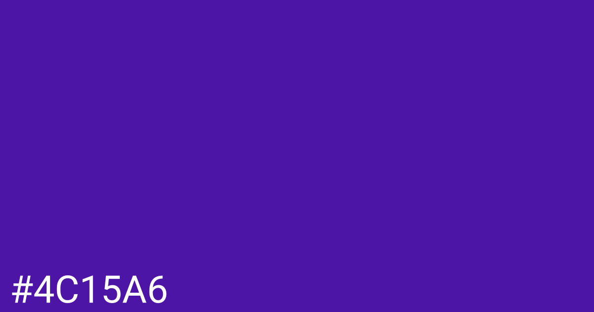 Hex color #4c15a6 graphic