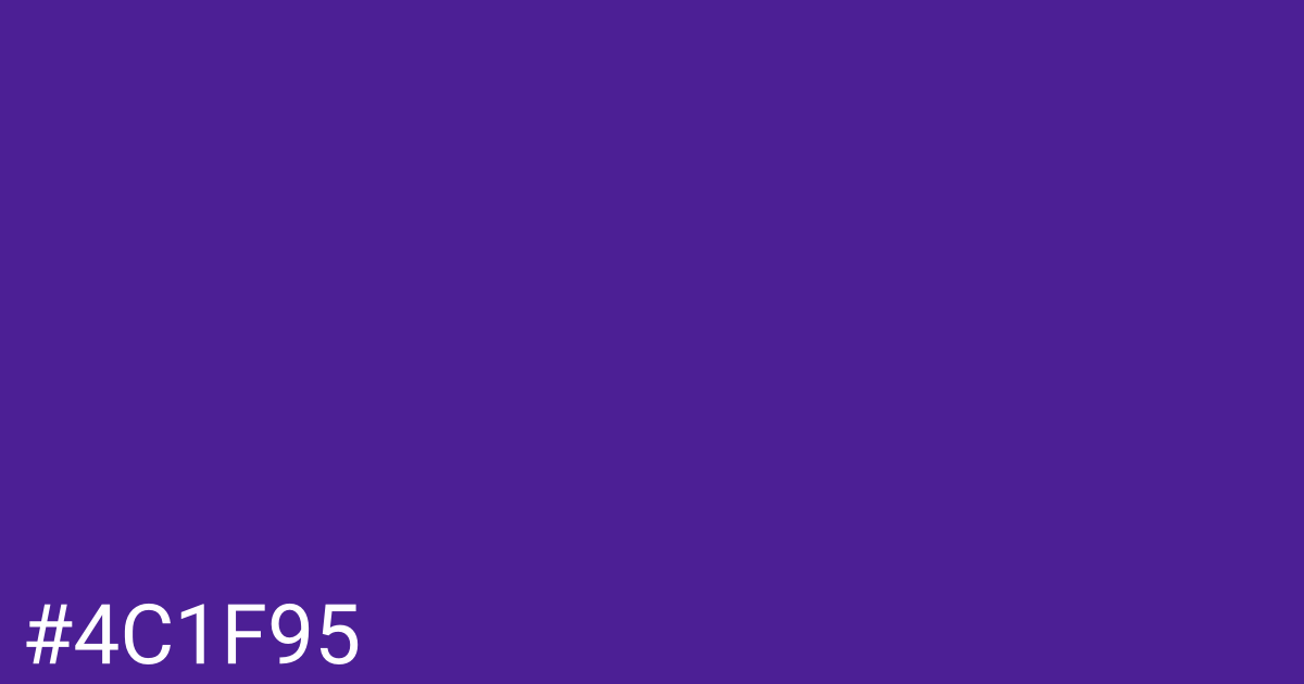 Hex color #4c1f95 graphic