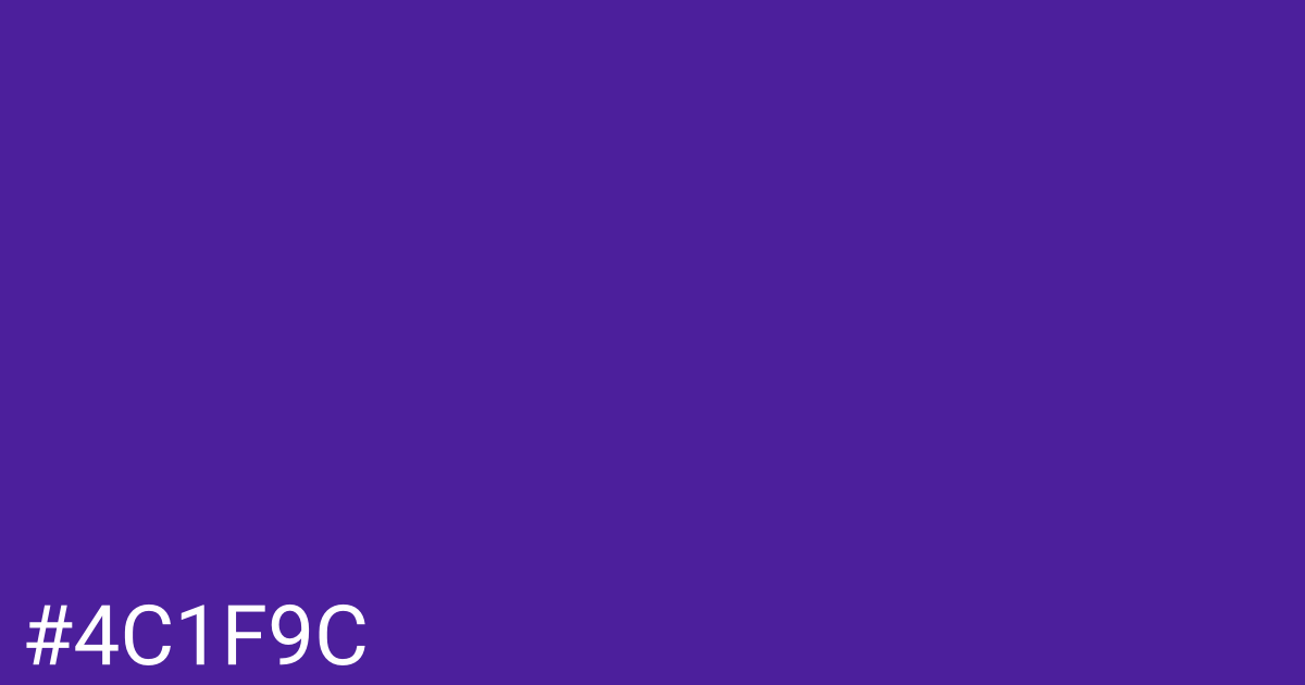 Hex color #4c1f9c graphic