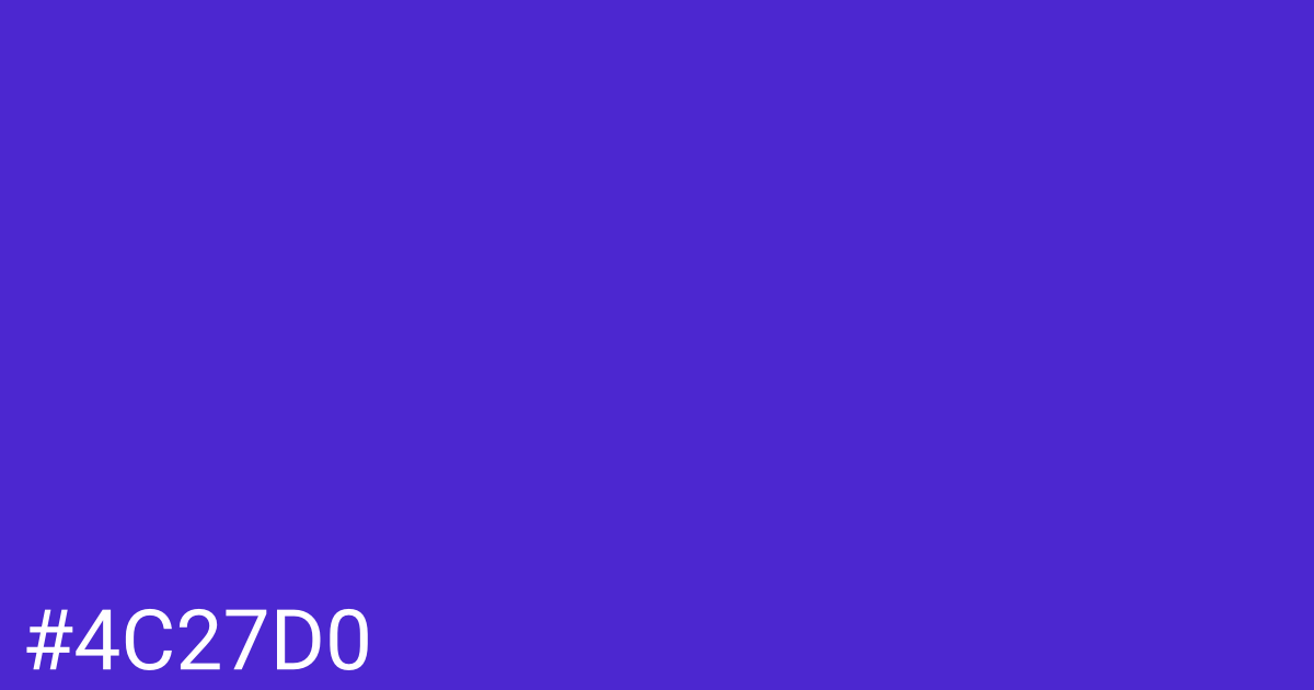 Hex color #4c27d0 graphic