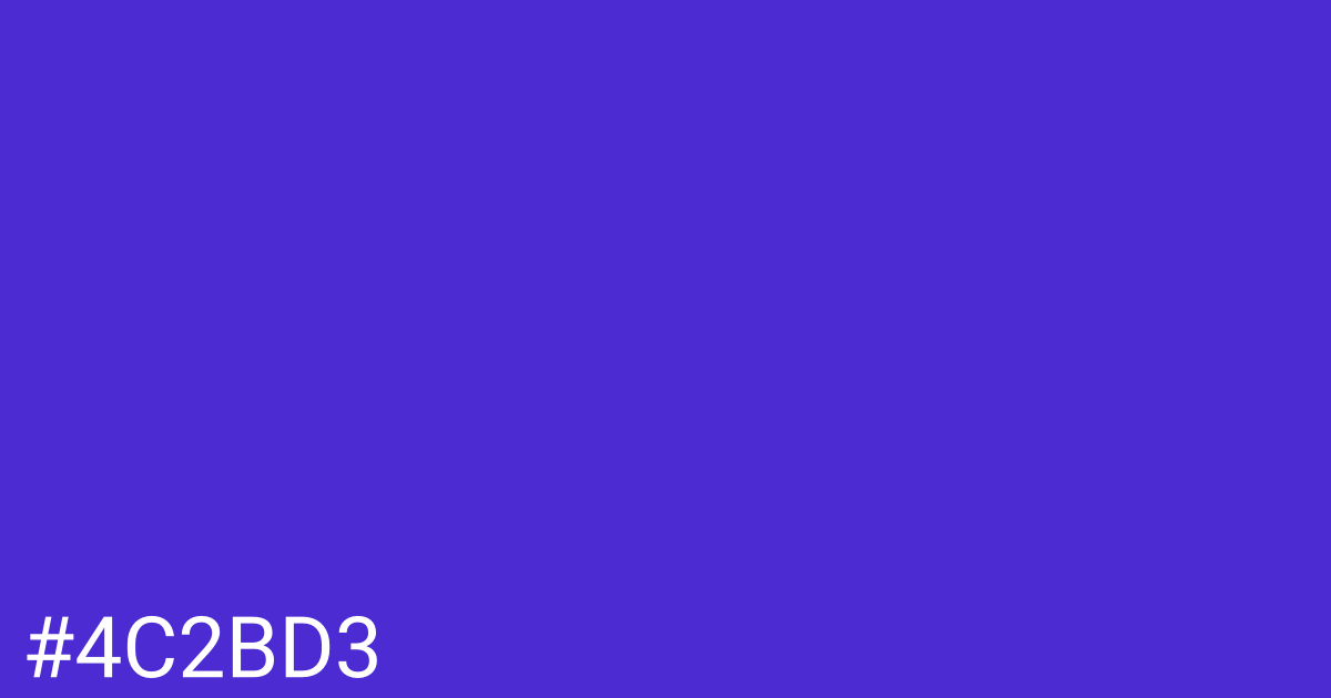 Hex color #4c2bd3 graphic