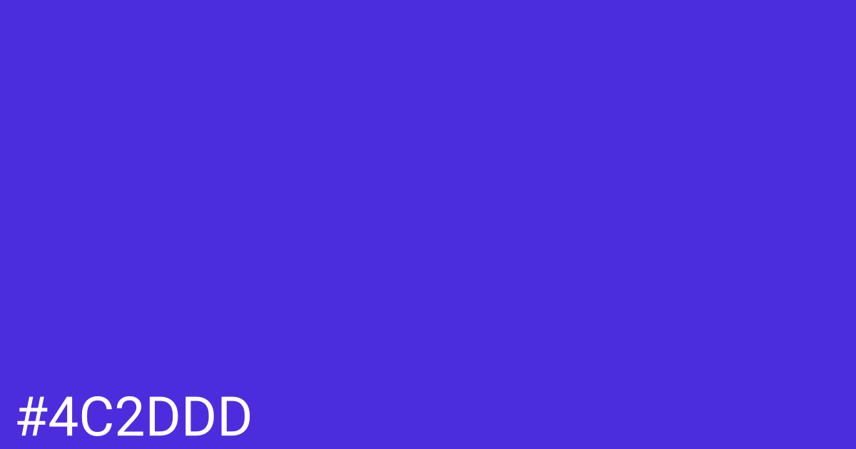 Hex color #4c2ddd graphic