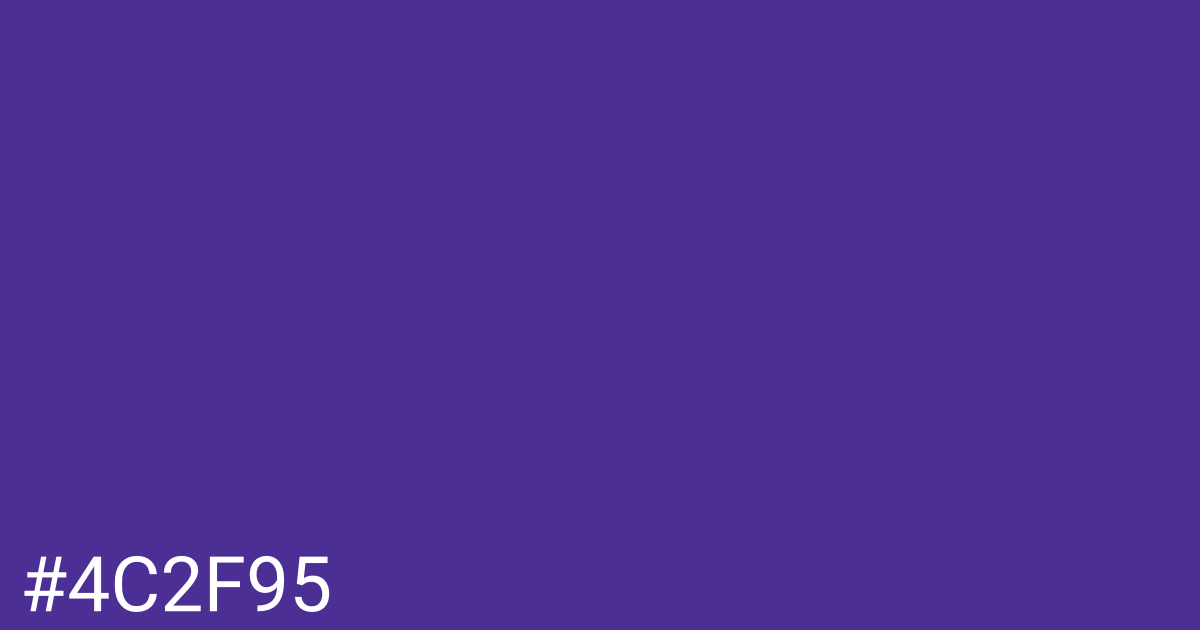 Hex color #4c2f95 graphic