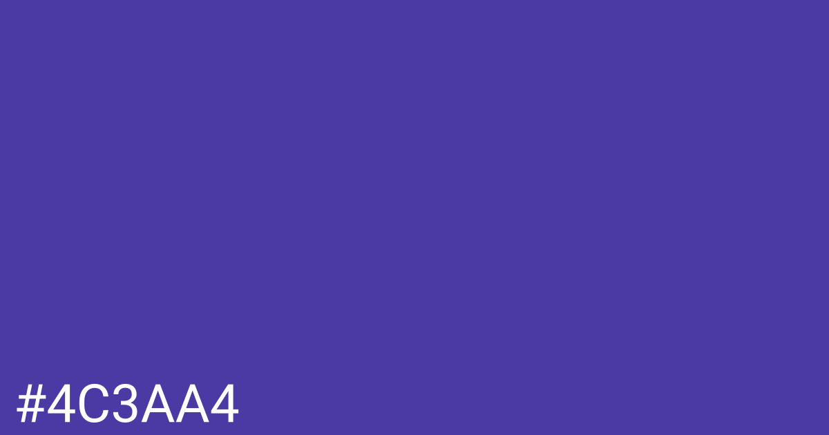 Hex color #4c3aa4 graphic