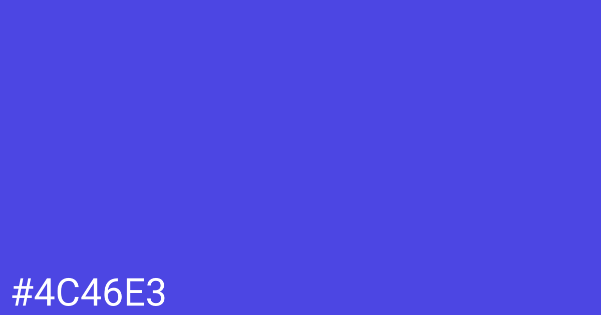 Hex color #4c46e3 graphic