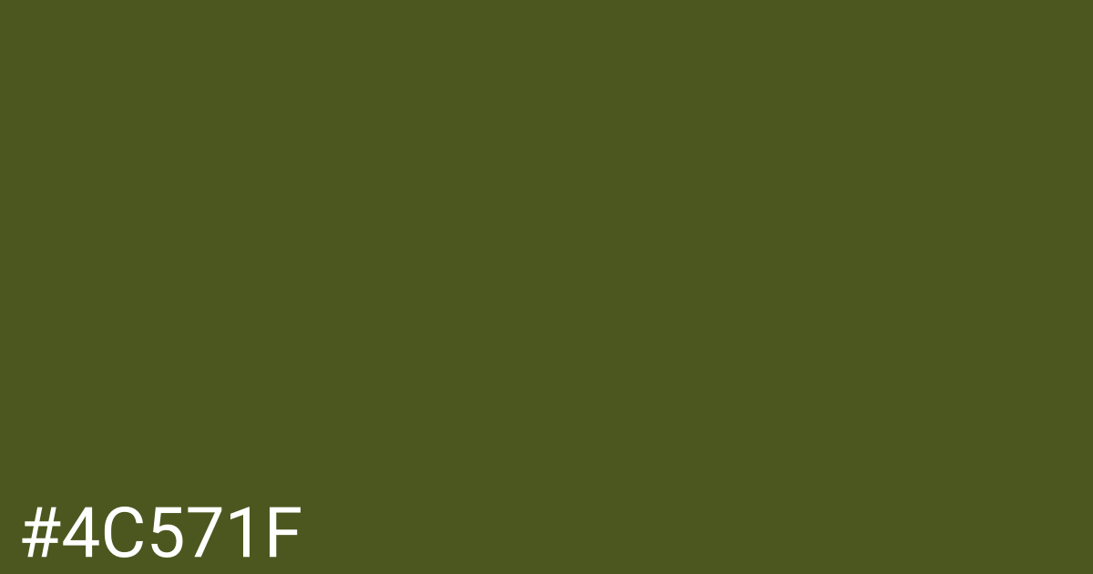 Hex color #4c571f graphic