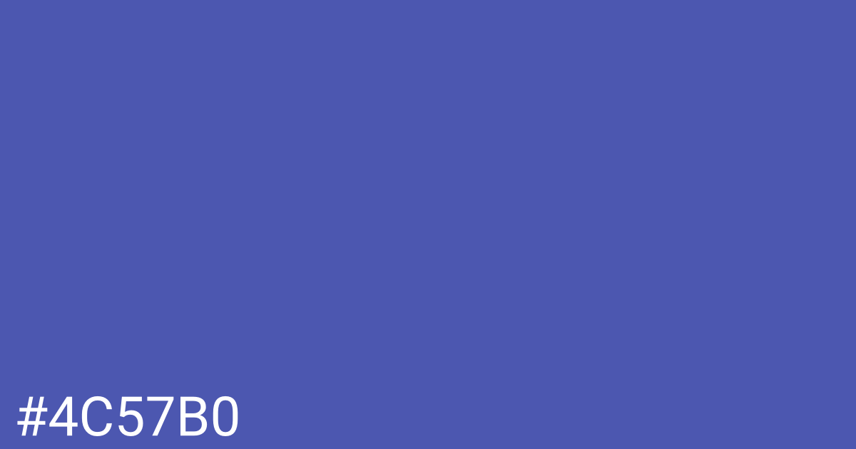 Hex color #4c57b0 graphic