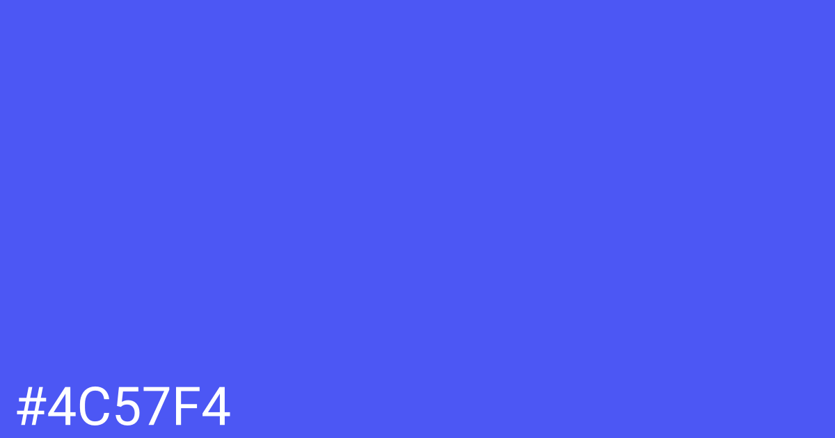 Hex color #4c57f4 graphic