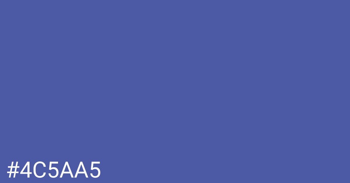 Hex color #4c5aa5 graphic