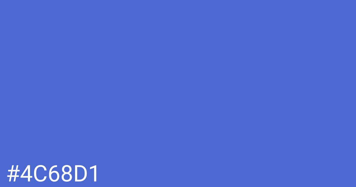 Hex color #4c68d1 graphic