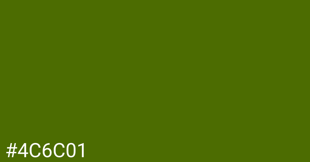 Hex color #4c6c01 graphic
