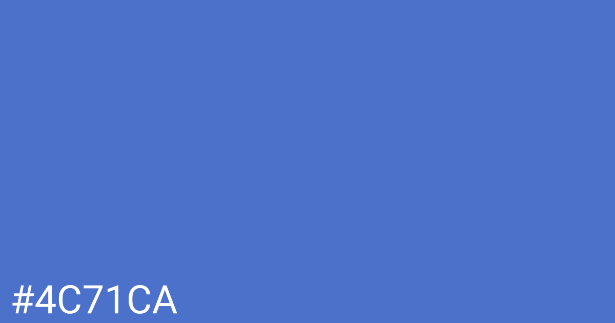 Hex color #4c71ca graphic