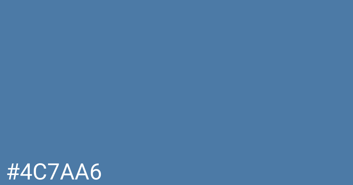 Hex color #4c7aa6 graphic