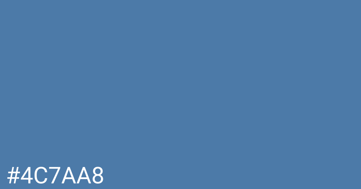 Hex color #4c7aa8 graphic