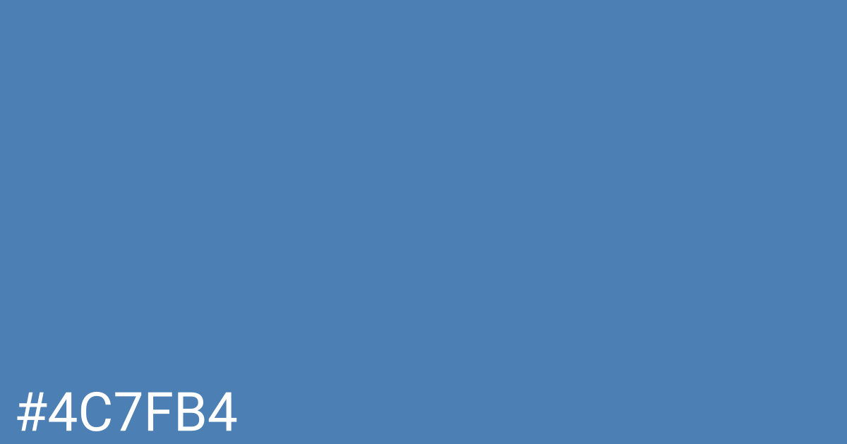 Hex color #4c7fb4 graphic