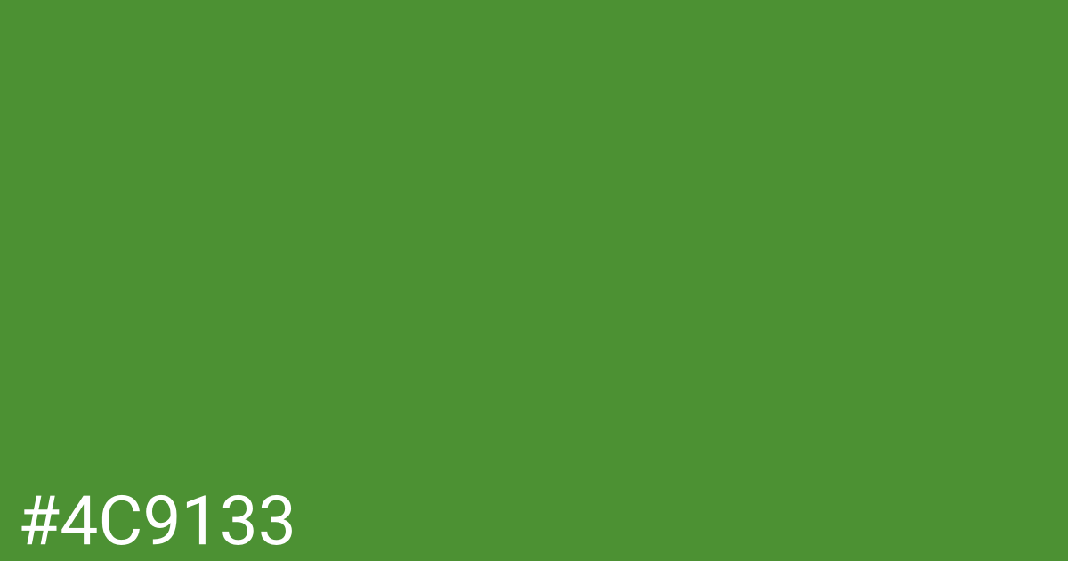 Hex color #4c9133 graphic