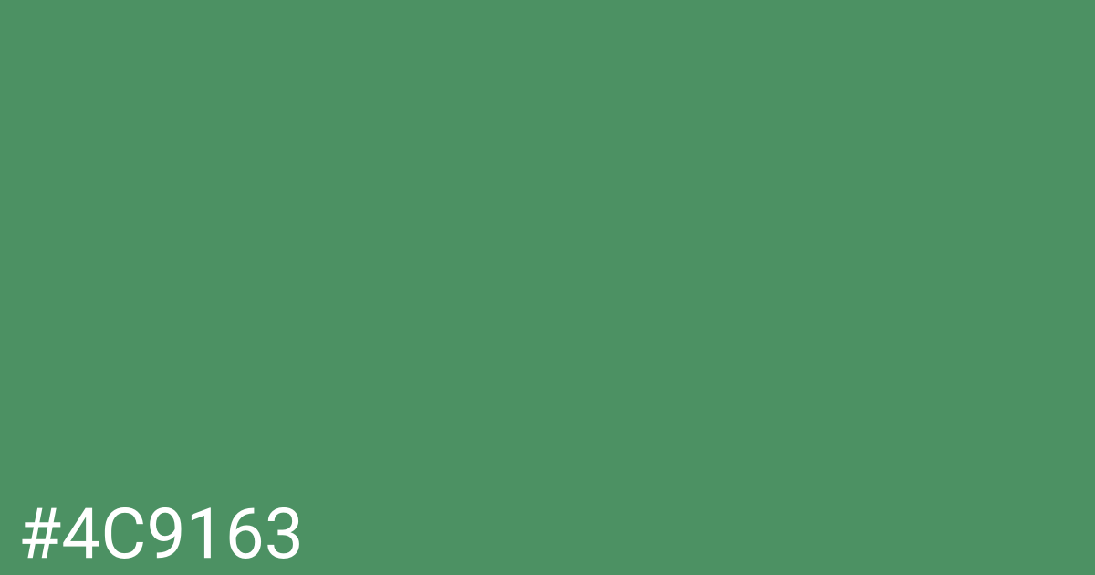 Hex color #4c9163 graphic