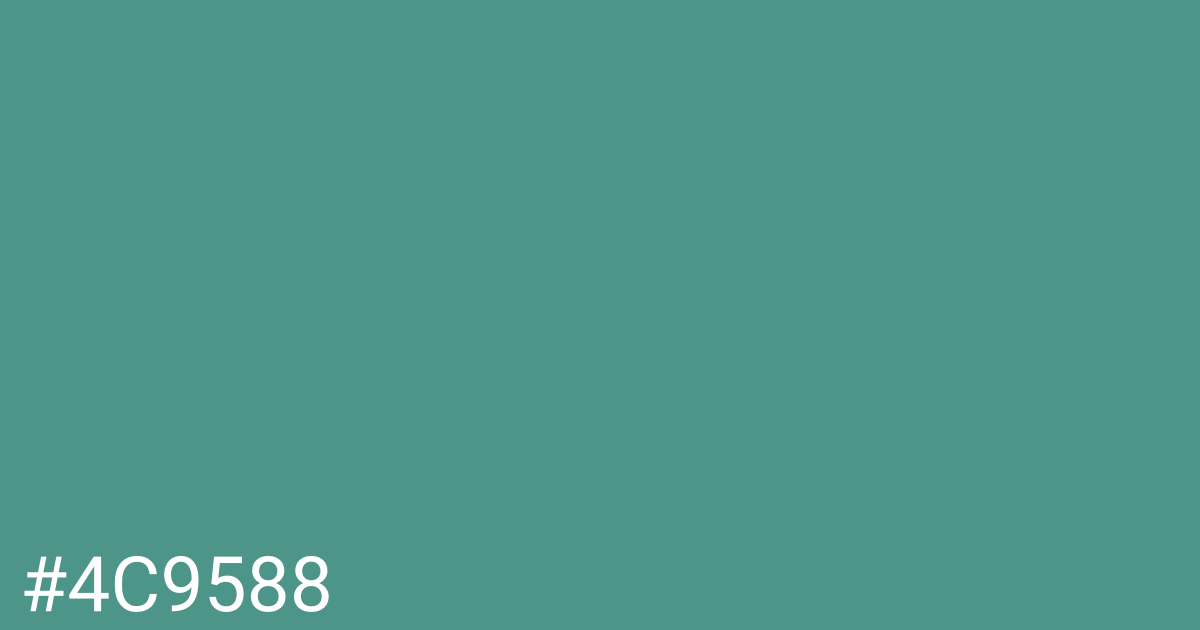 Hex color #4c9588 graphic