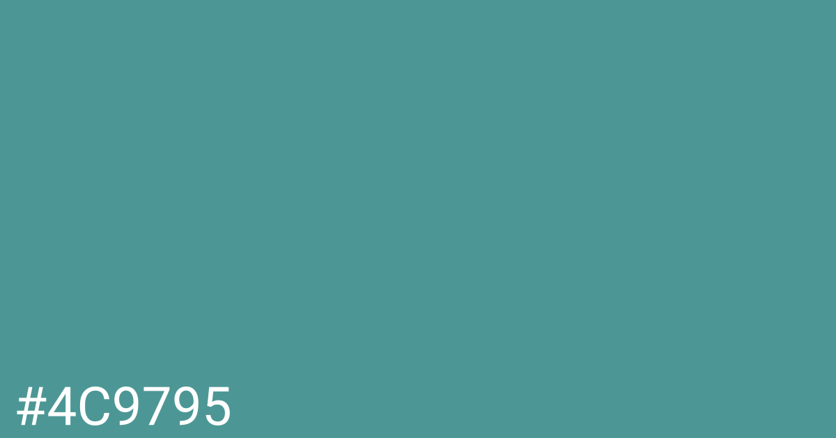 Hex color #4c9795 graphic