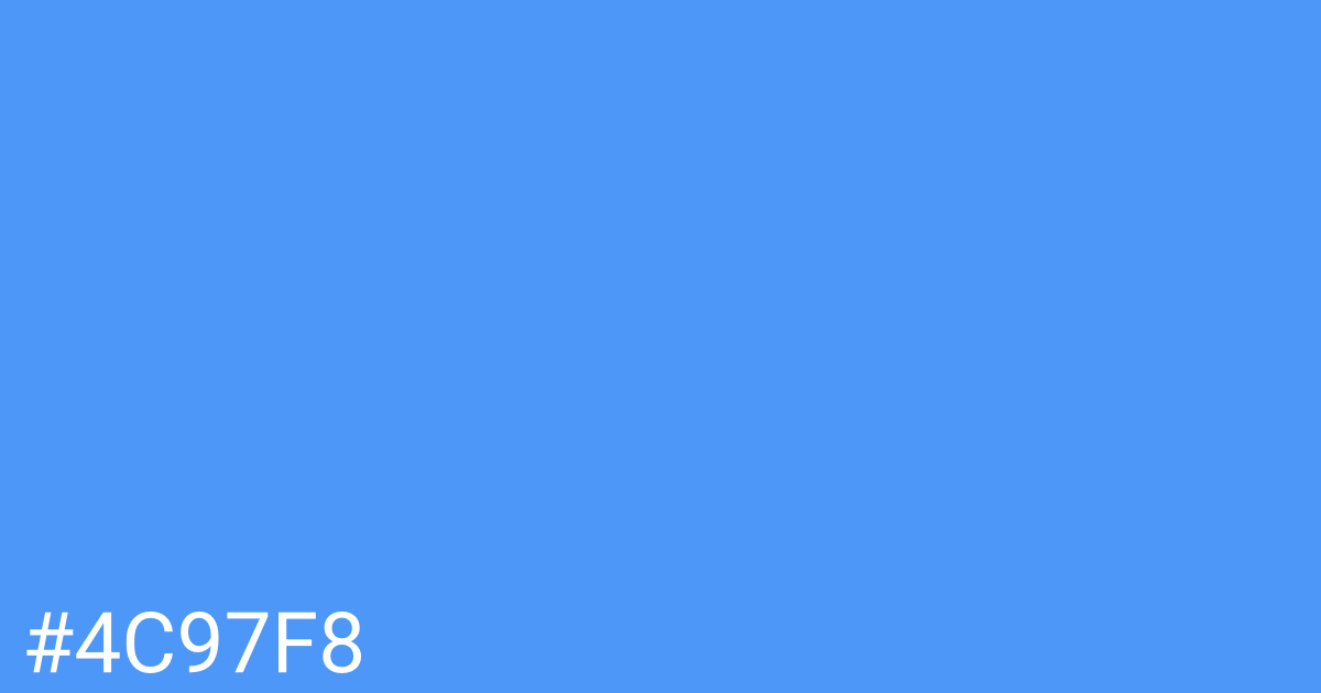 Hex color #4c97f8 graphic