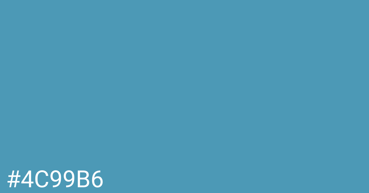 Hex color #4c99b6 graphic