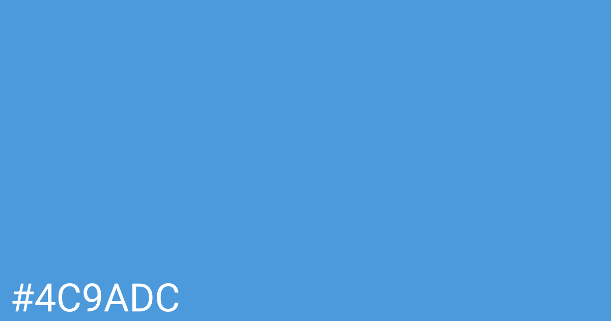 Hex color #4c9adc graphic